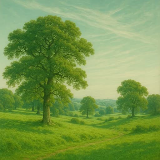 Mint Pastoral — emerald rolling meadows